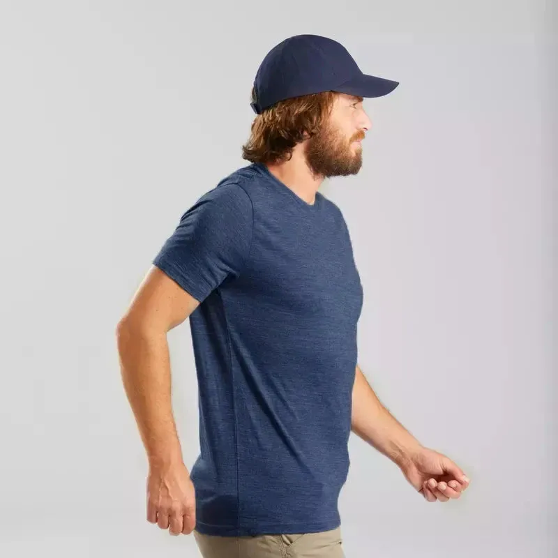 100% Superfine Merino Wool T shirt Men Base Layer Merino Shirt Wicking Breathable Quick Dry Anti-Odor No-itch USA Size