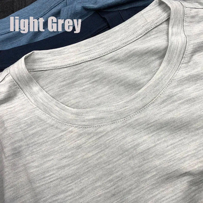 100% Superfine Merino Wool T shirt Men Base Layer Merino Shirt Wicking Breathable Quick Dry Anti-Odor No-itch USA Size