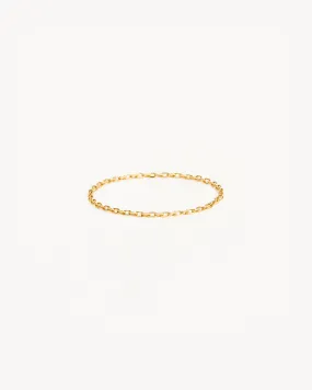 14k Solid Gold Purity Chain Ring