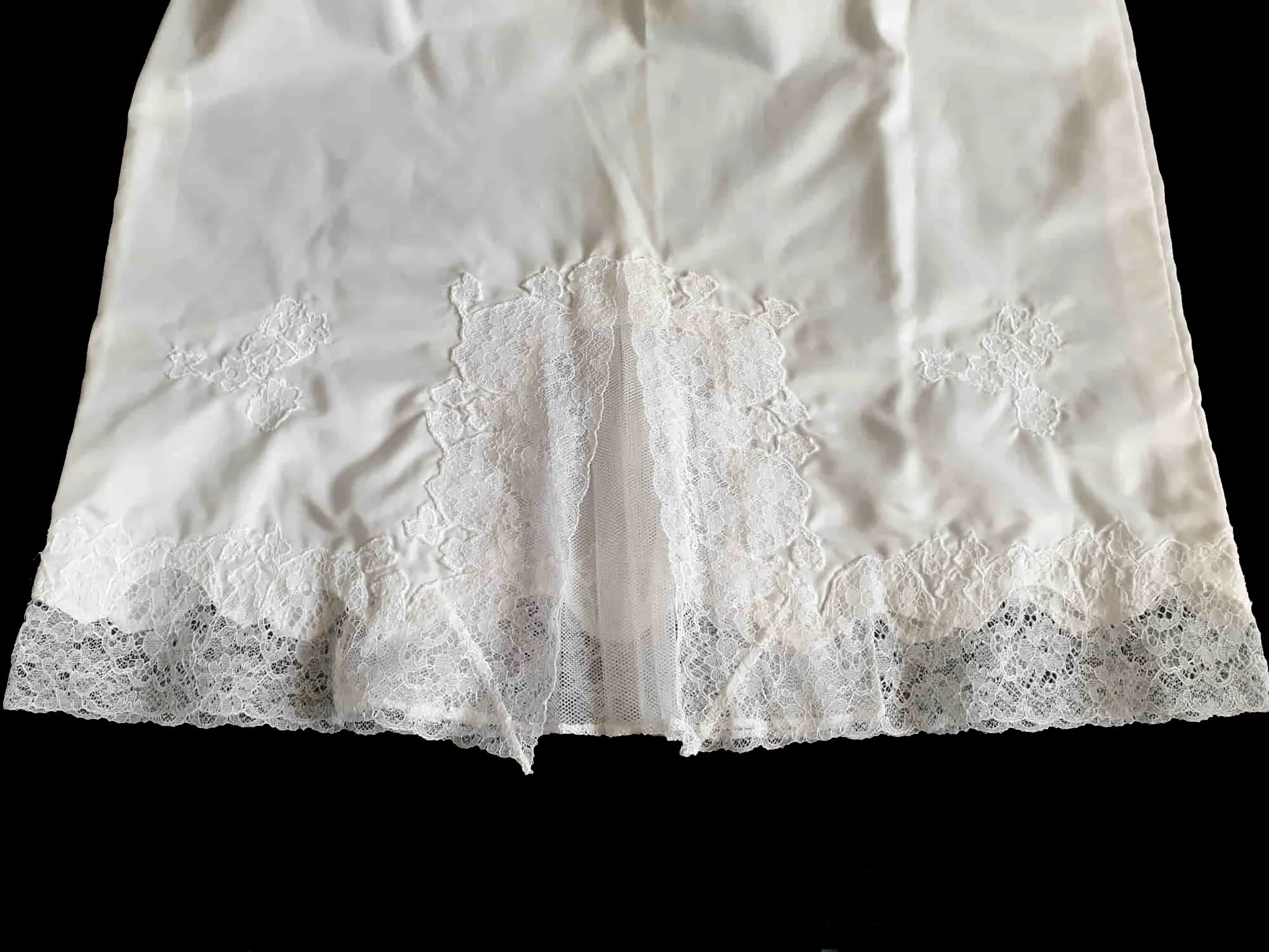 1960s Fancy Bridal Trousseau Half Slip - XS