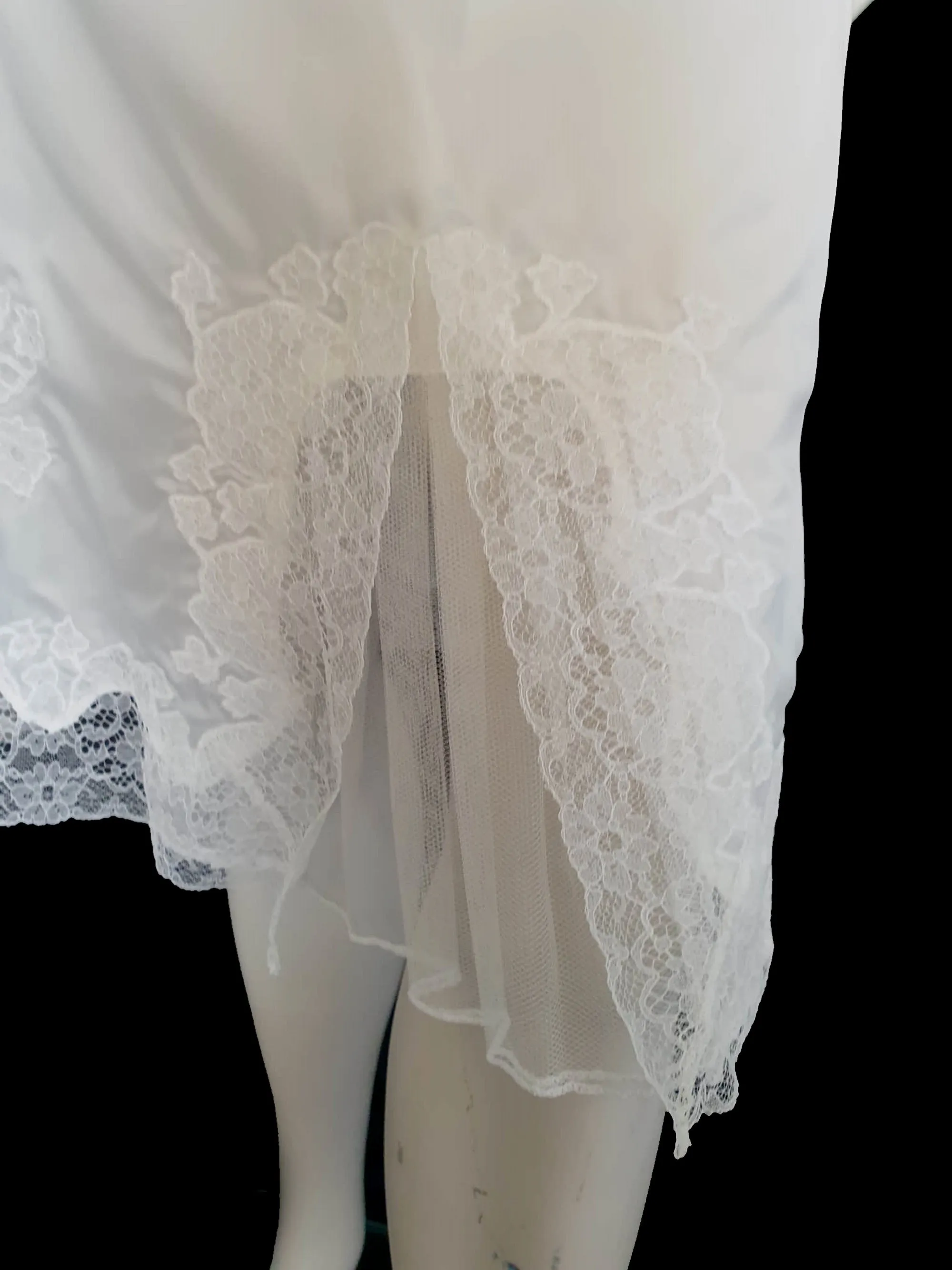 1960s Fancy Bridal Trousseau Half Slip - XS