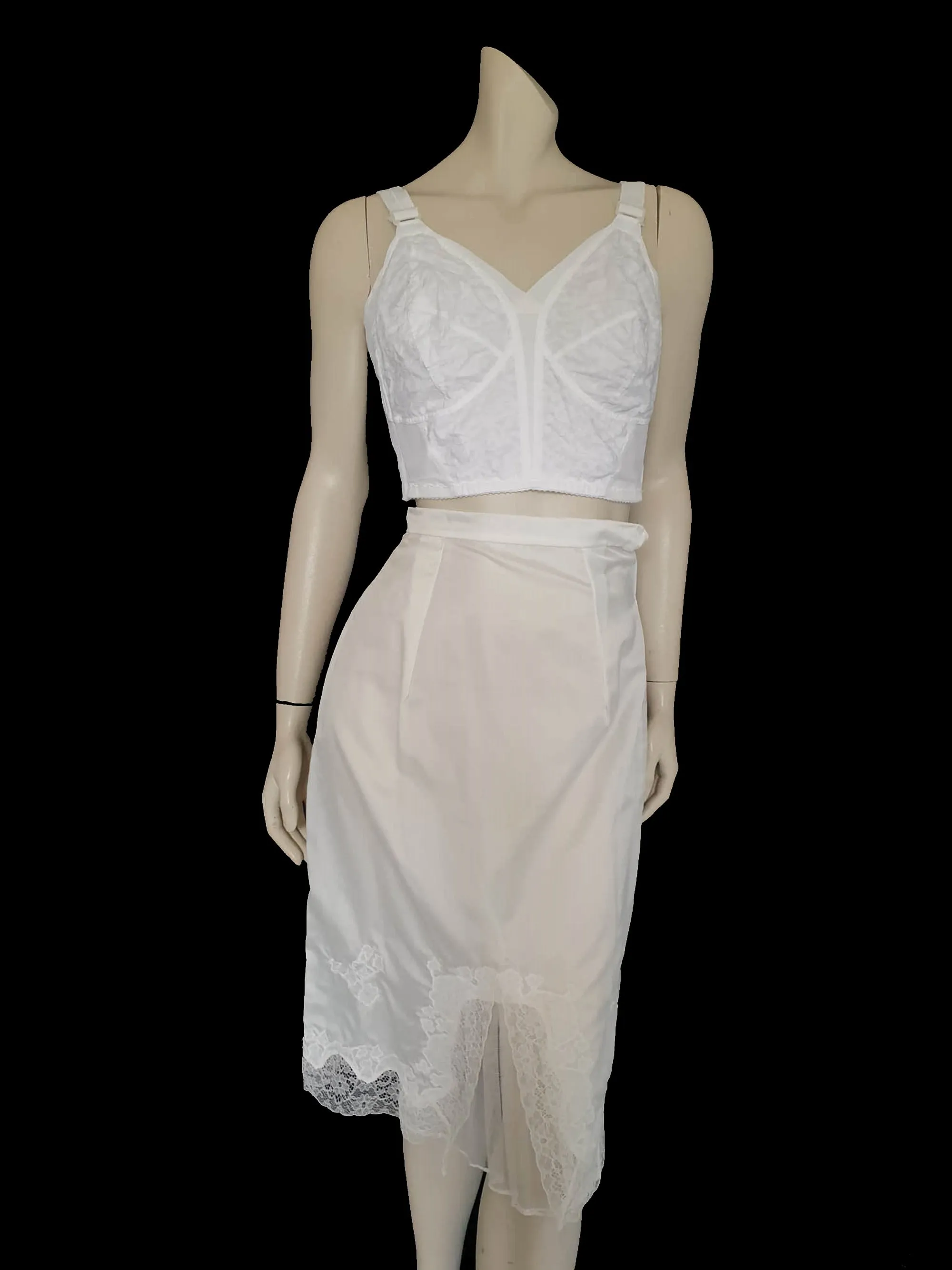 1960s Fancy Bridal Trousseau Half Slip - XS