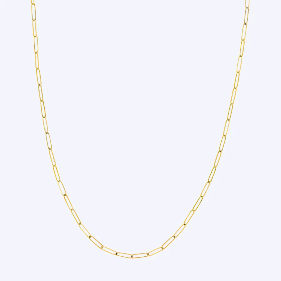 2.6mm Paperclip Chain Necklace