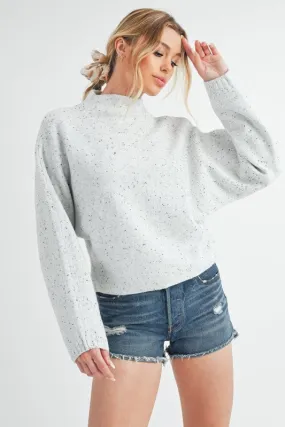 AEMI & Co. Easy Fit Mock Neckline Sweater- Addison Sweater