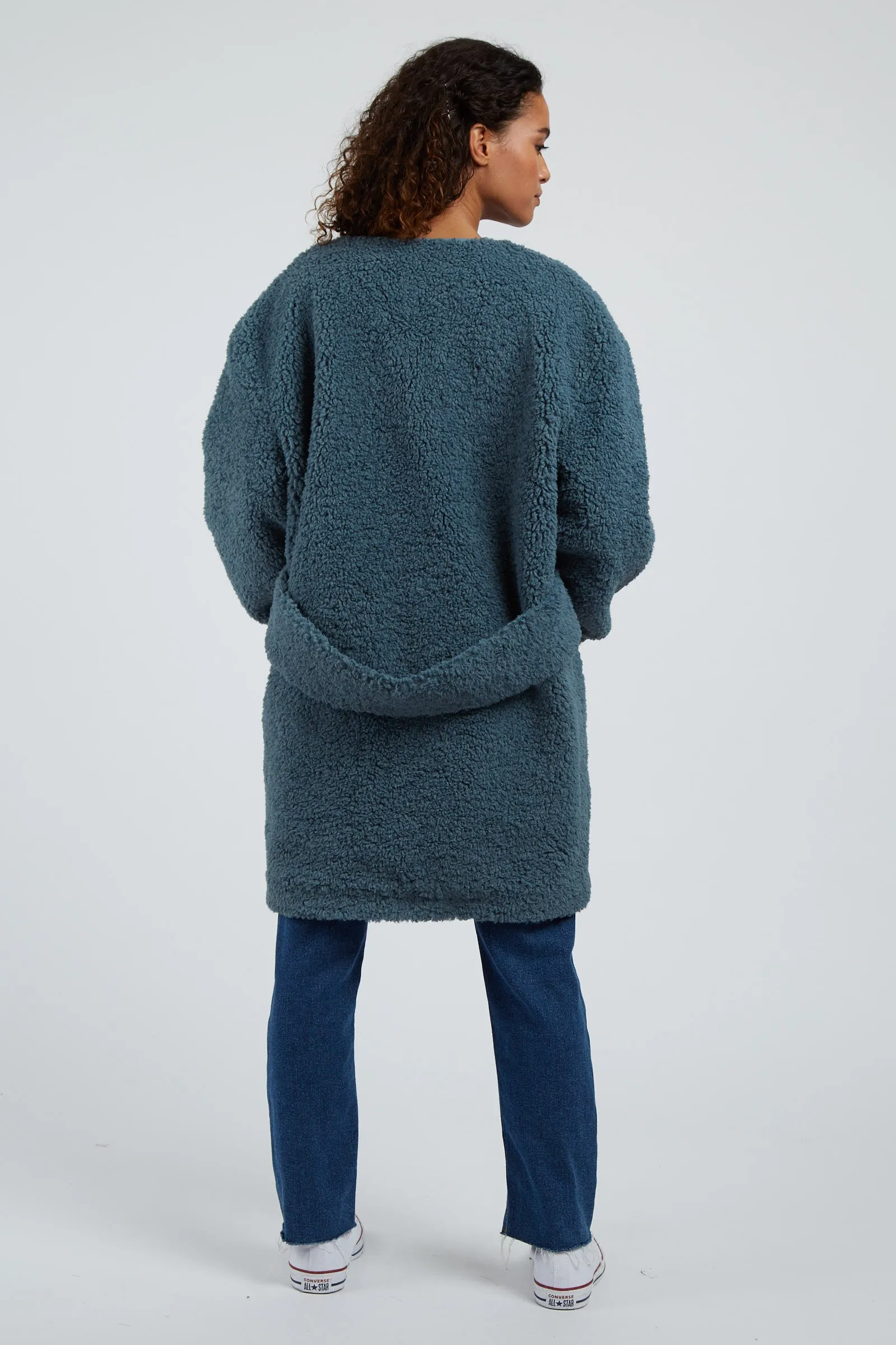 Aldora Borg Coat - Teal