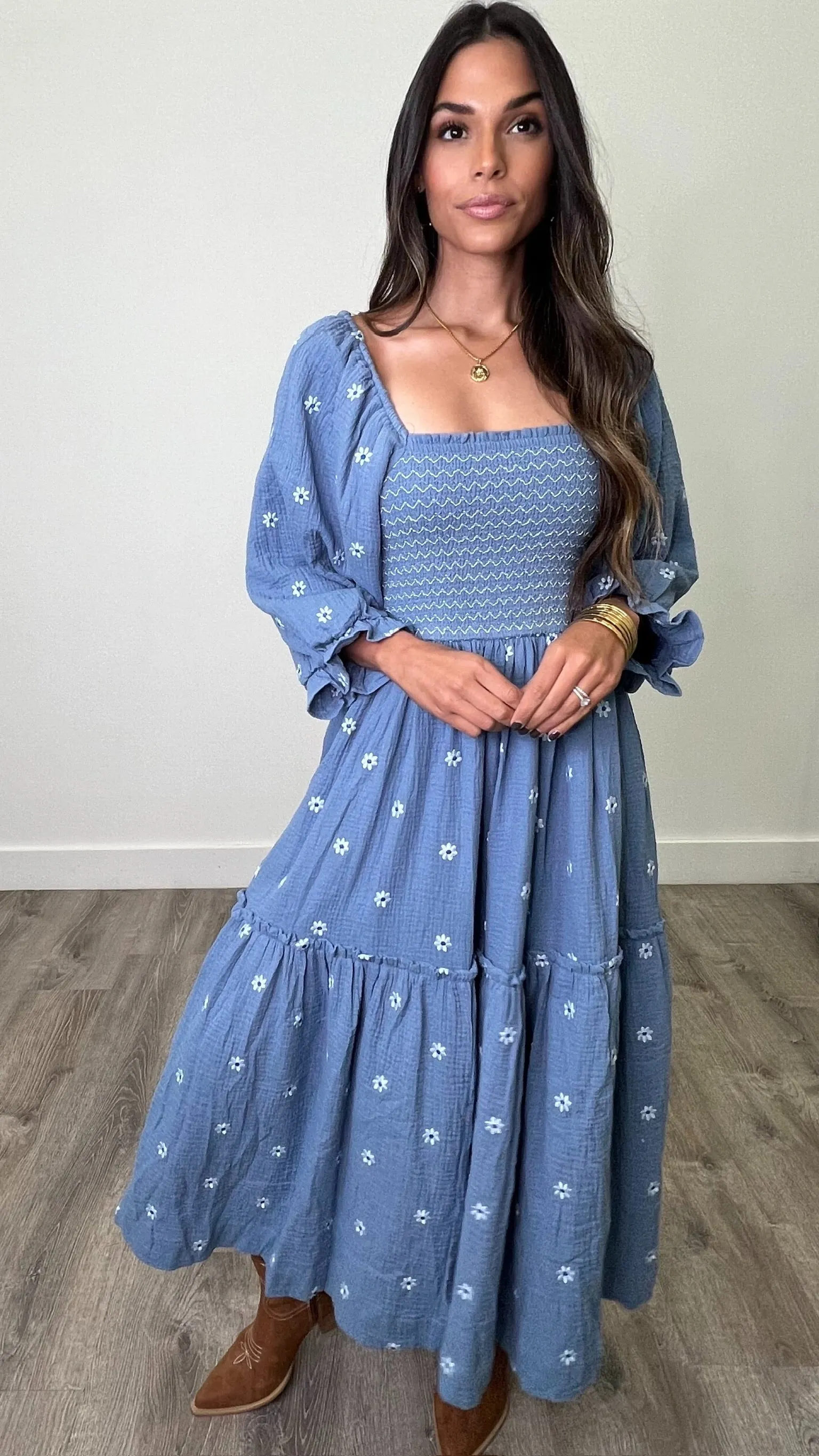 Amber Indigo Maxi Dress