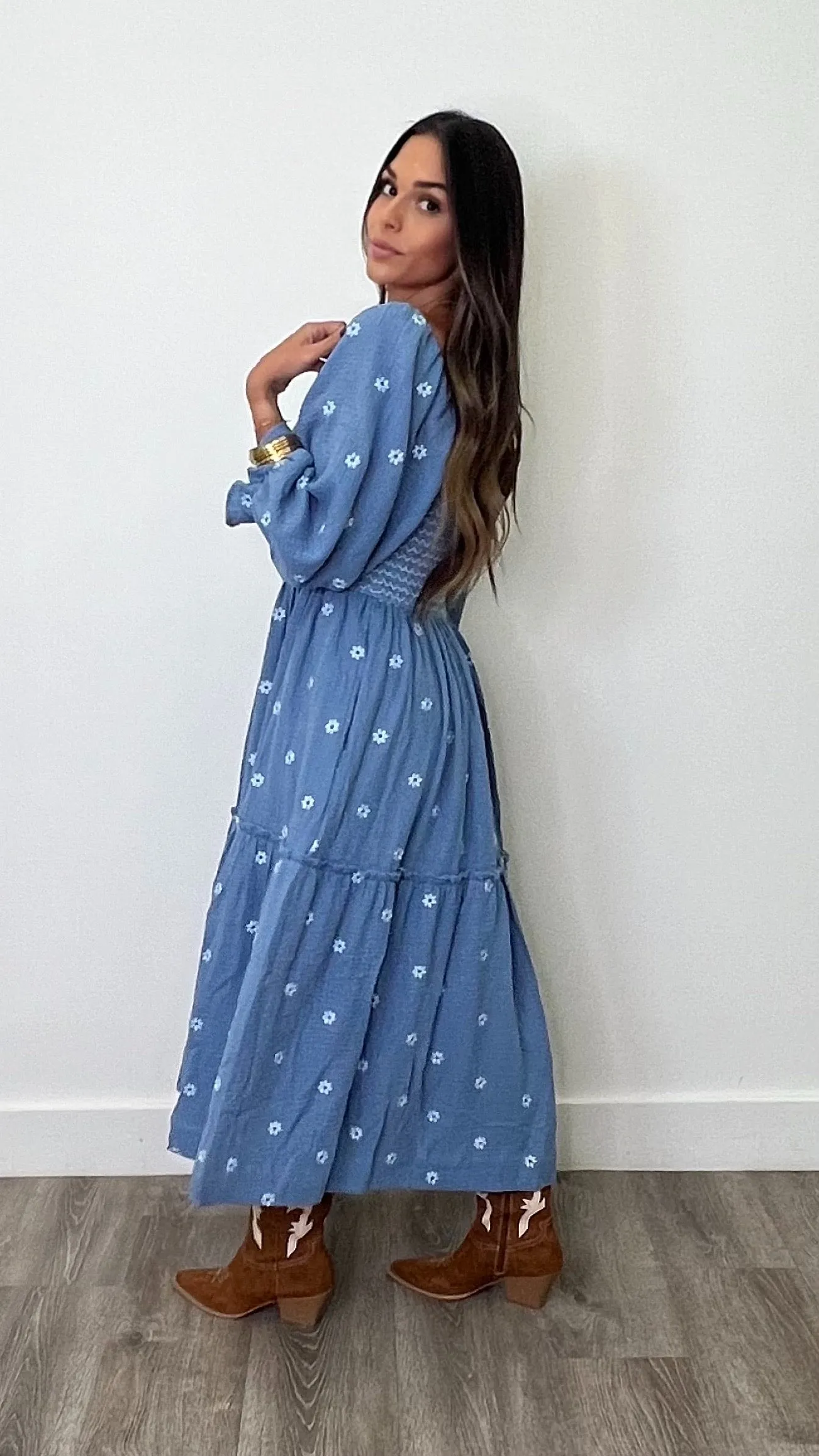 Amber Indigo Maxi Dress