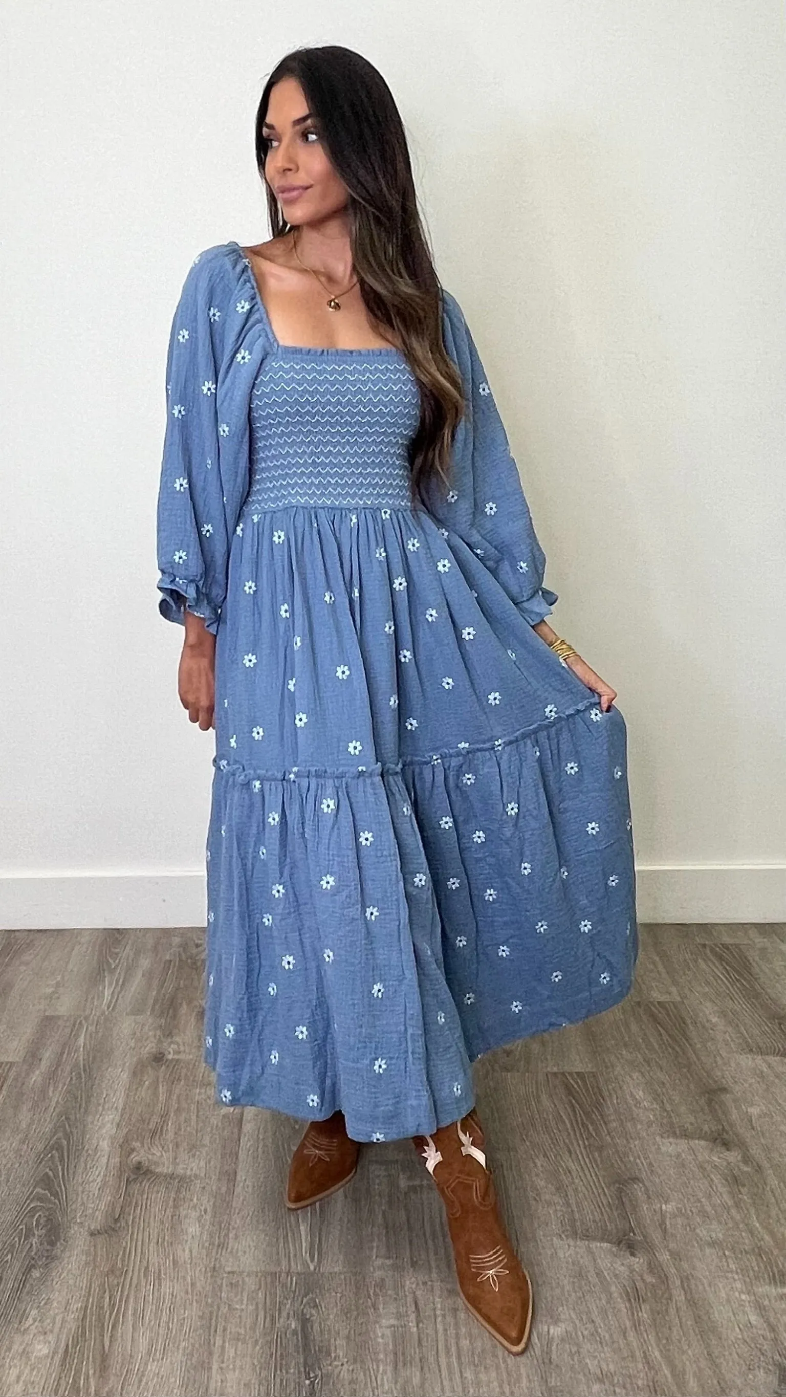 Amber Indigo Maxi Dress