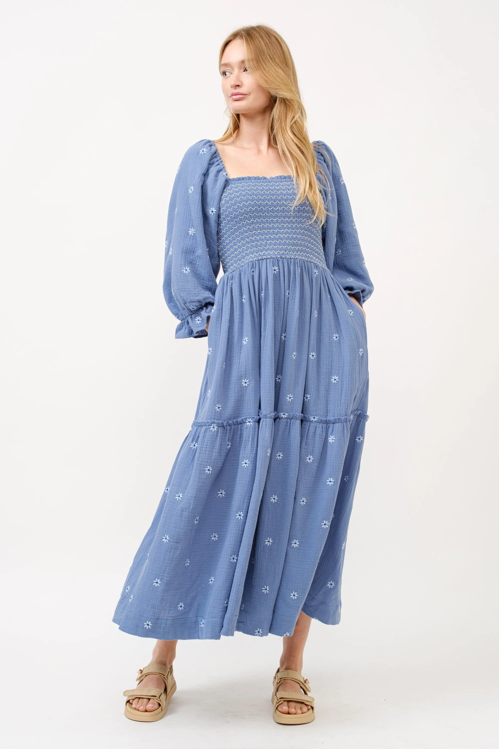 Amber Indigo Maxi Dress