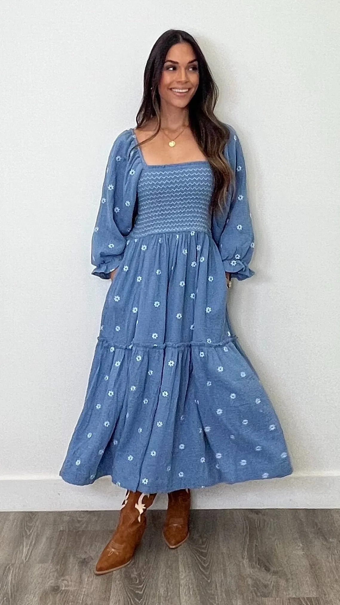 Amber Indigo Maxi Dress