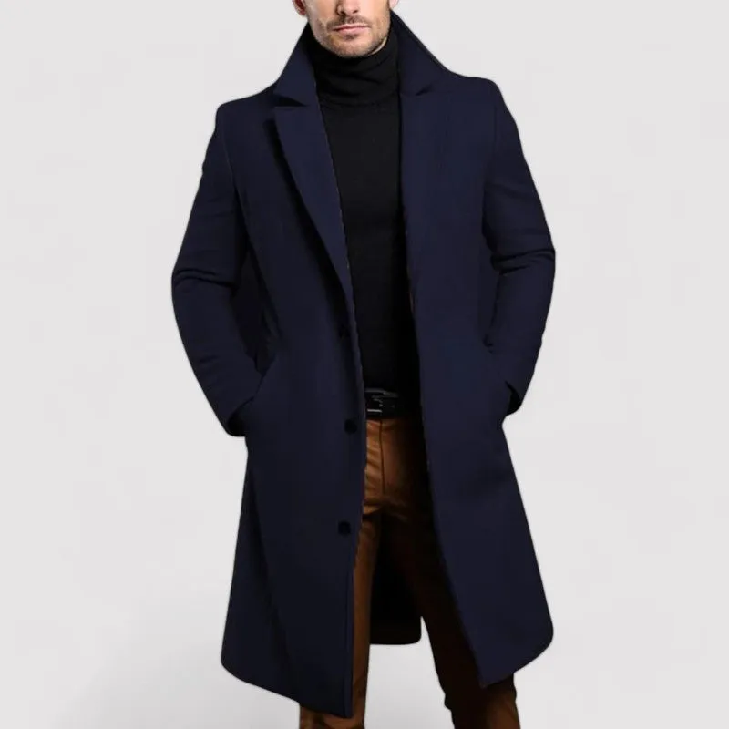 Ancien | Men's Long Merino Wool Winter Coat