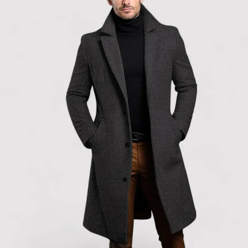 Ancien | Men's Long Merino Wool Winter Coat