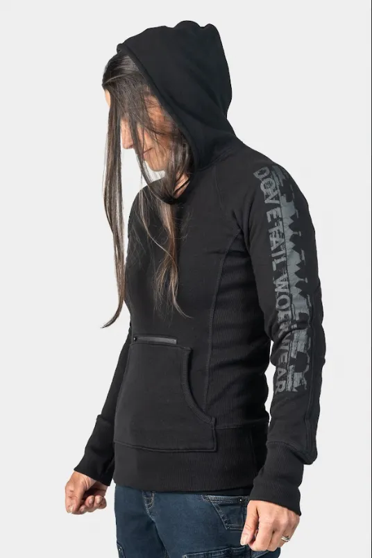 Anna Pullover Hoodie - Black