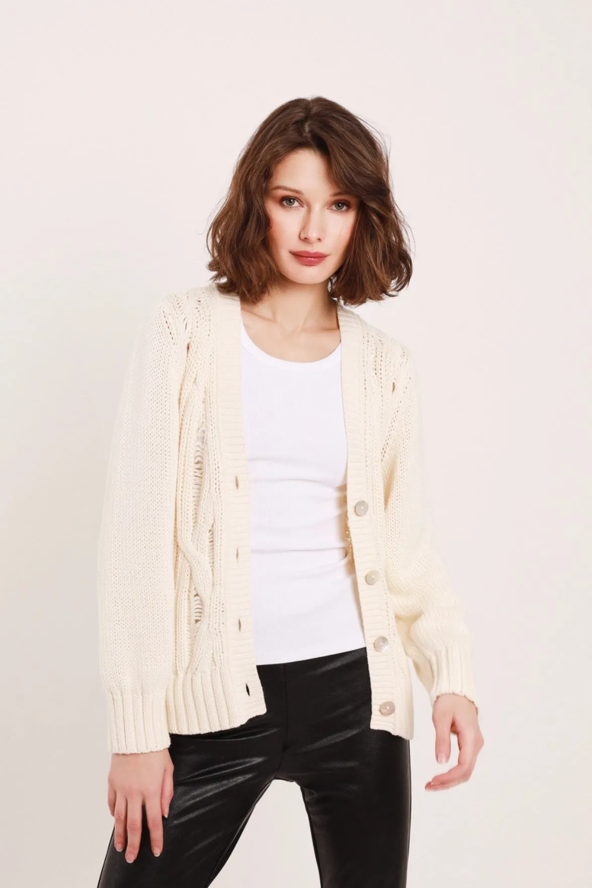 Aria Ladder Cable Cardigan