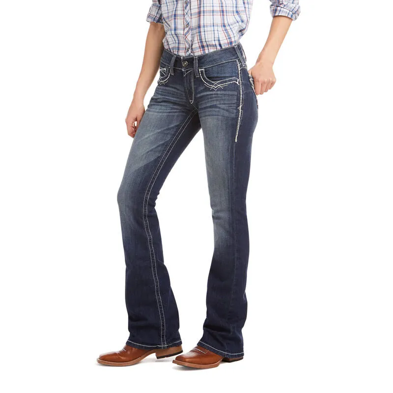 Ariat Trouser Mid Rise Stretch Entwined Boot Cut Jean Style 10017510