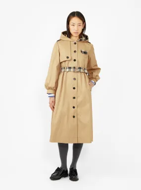 Aspen Trench Coat Camel & Black