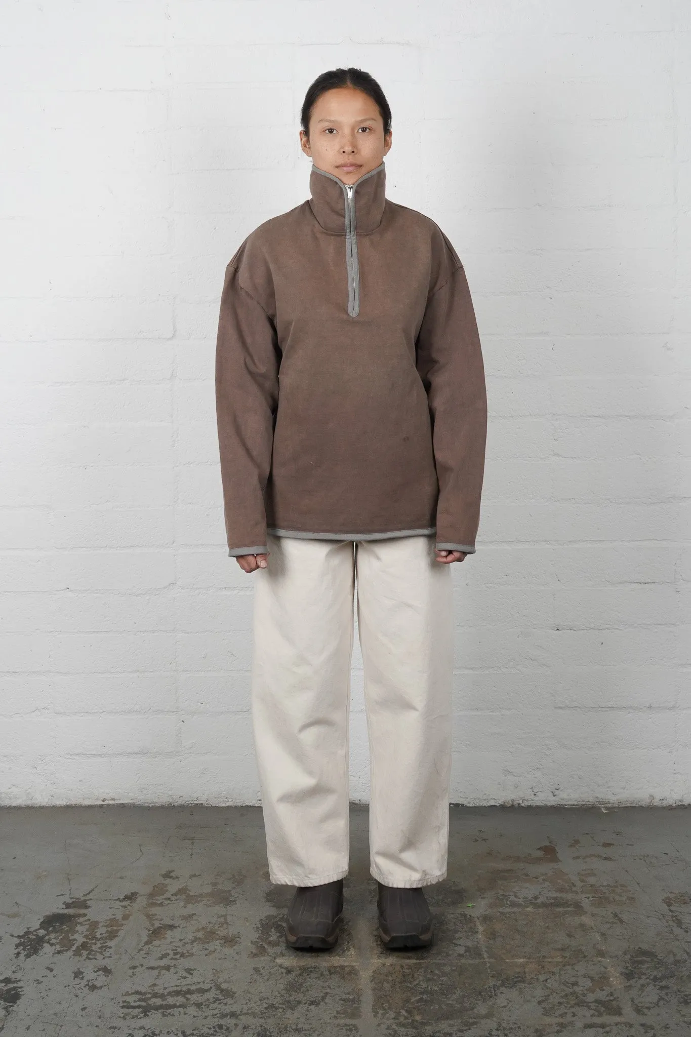 Base Layer Pullover - Charred Brown