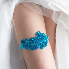 Beaded Non-Slip Wedding Garter - The Jennifer