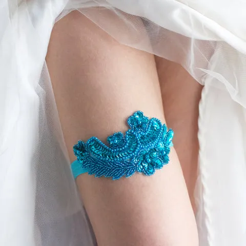 Beaded Non-Slip Wedding Garter - The Jennifer