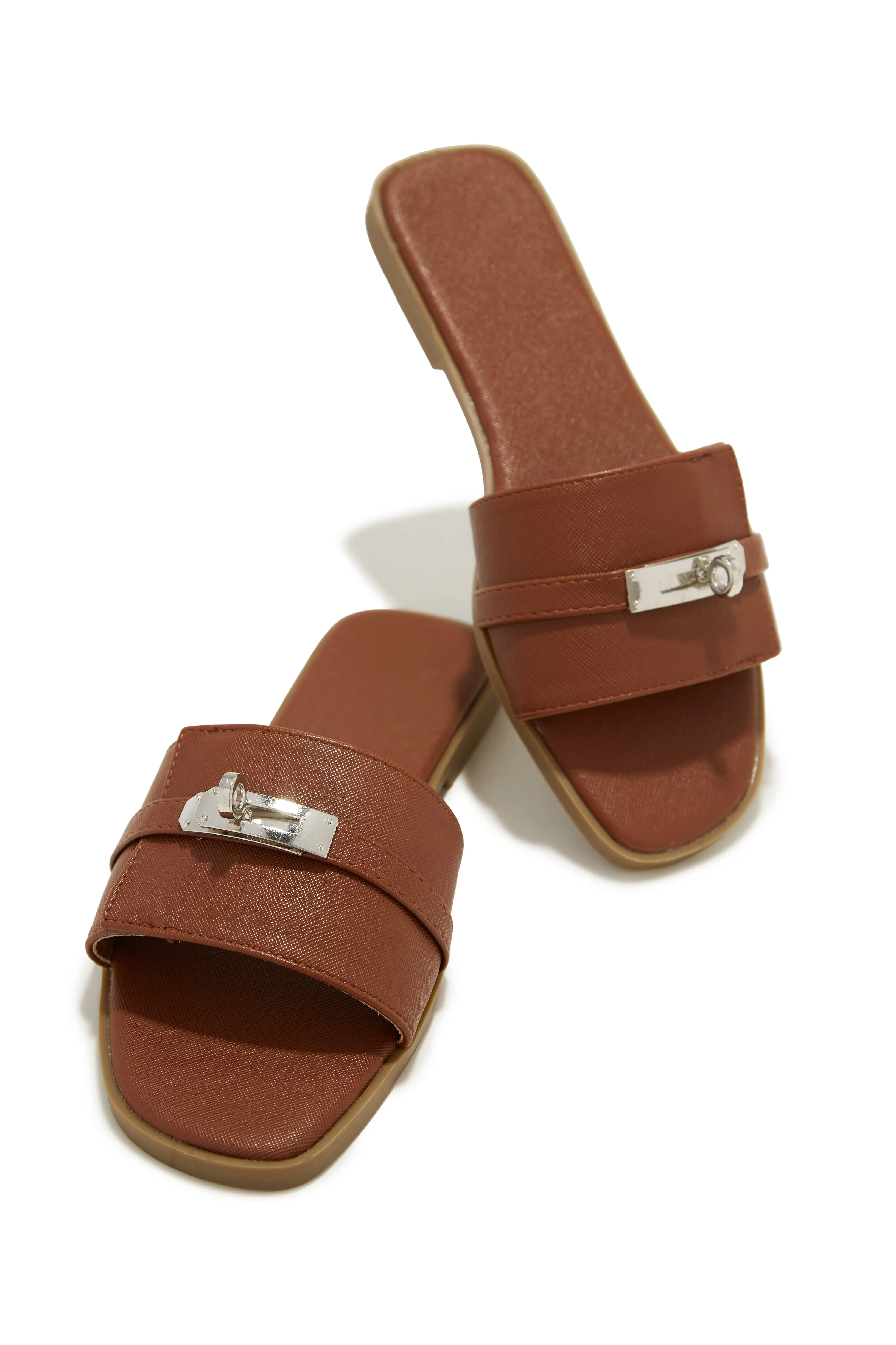 Bianca Slip On Sandals - Natural