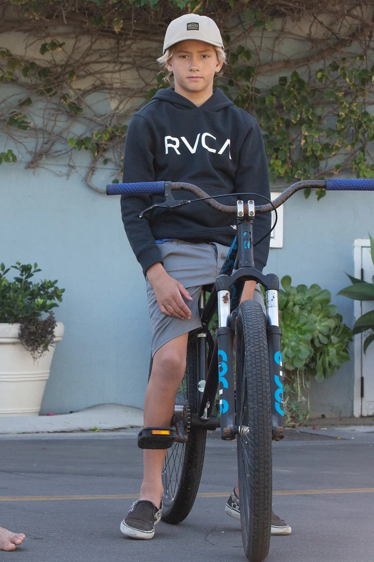 Big RVCA Boys Pullover - Black