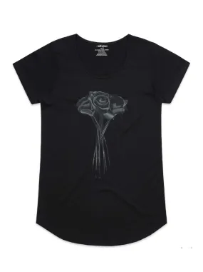 Black Roses T-Shirt in Black