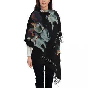 Black Sabbath Women's Scarf with Tassel Long Shawl Wrap Heavy Metal Daily Paranoid Wear Pashmina Scarves