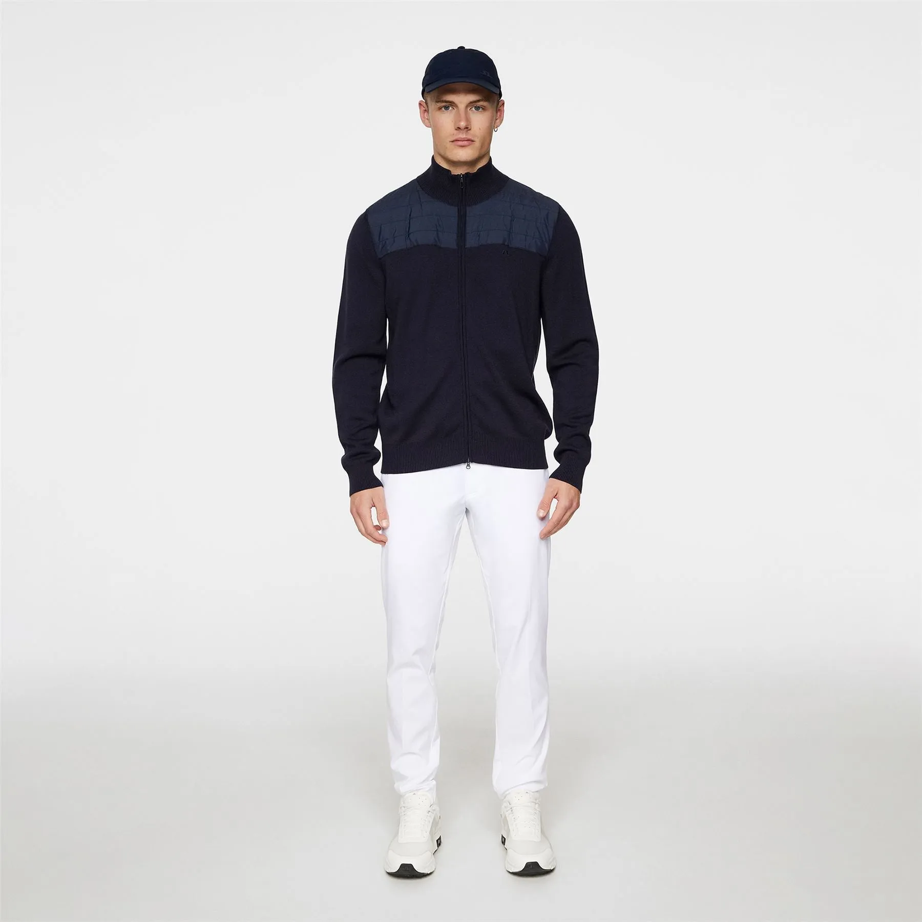 Bridge Knitted Hybrid Sweater JL Navy - AW24