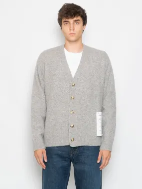 Cardigan con Scollo a V Grigio