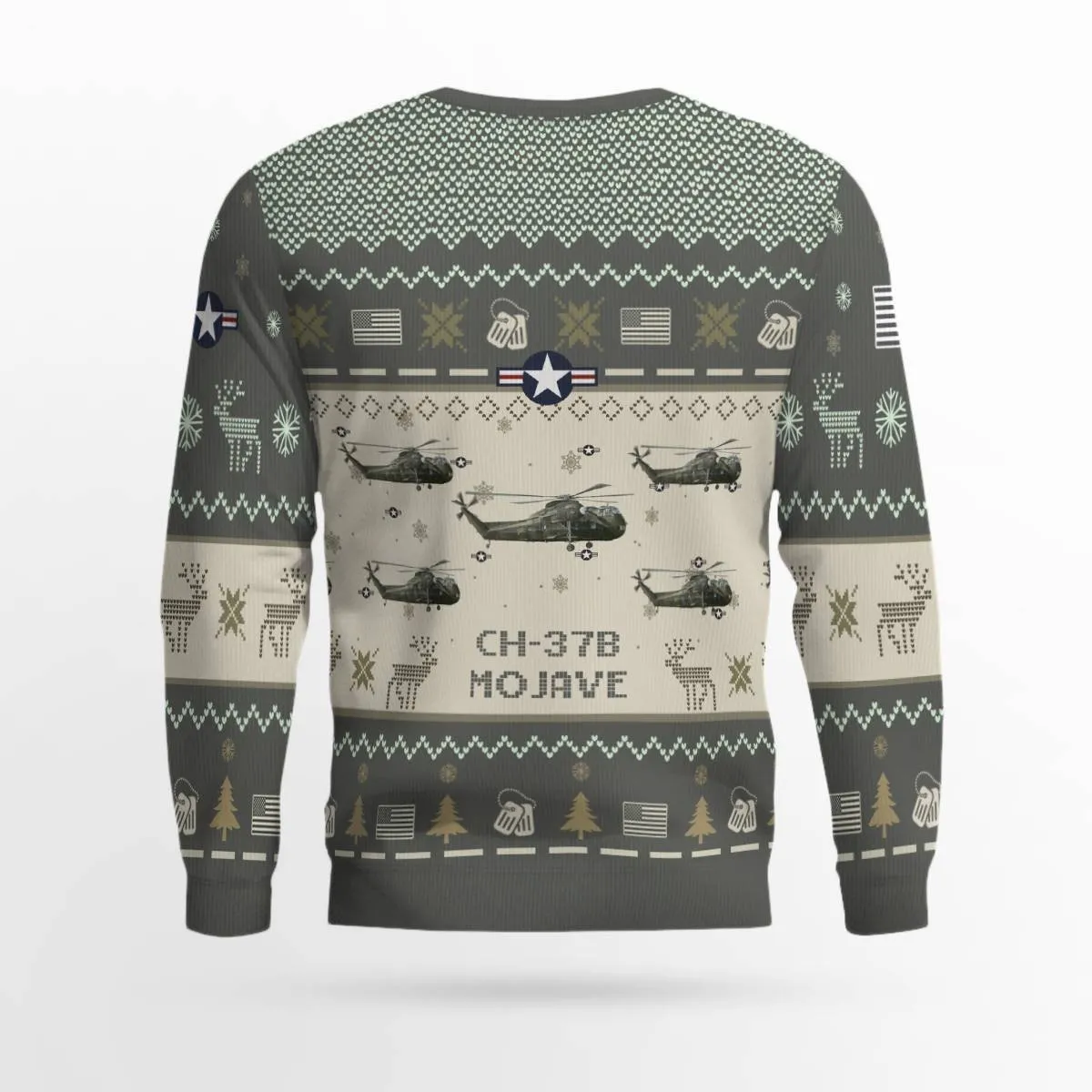 CH-37B Mojave CH37B_Aircraft Ugly Sweater, Ugly Sweater Christmas Shirt for Men Dad Veteran