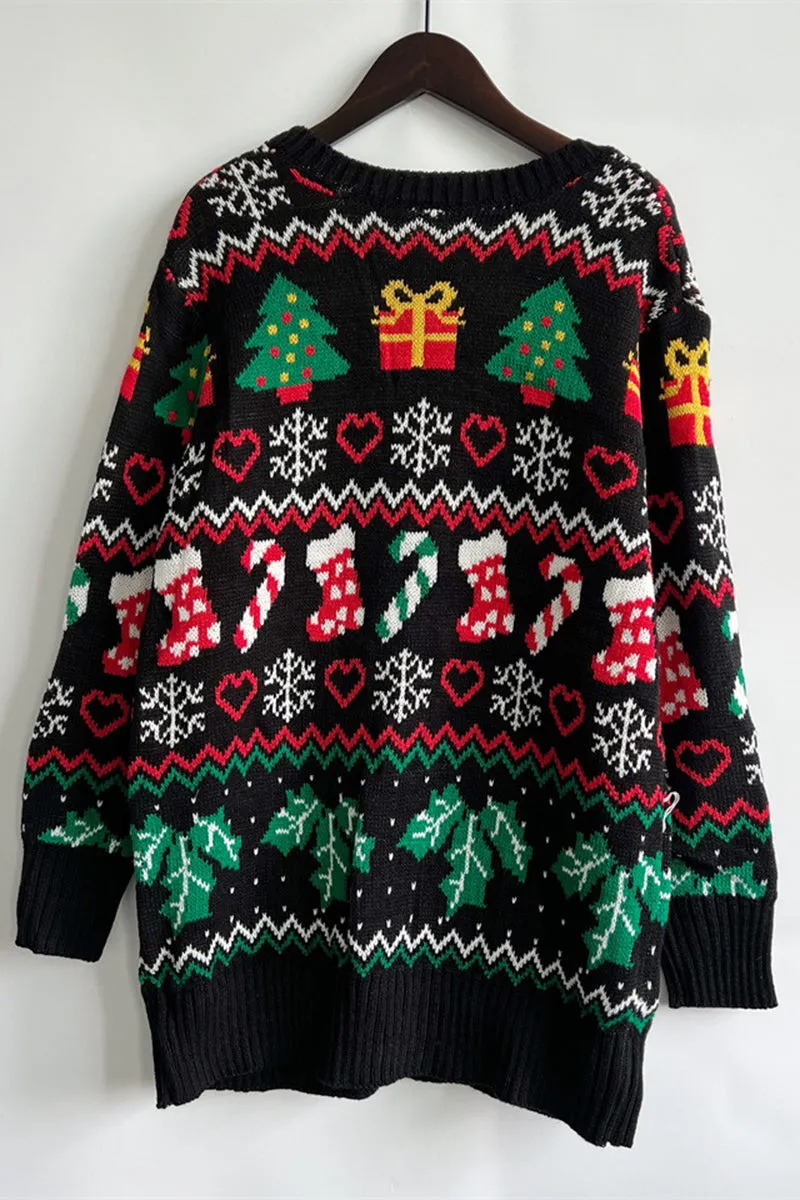 CH0296 Christmas Sweater Cardigan