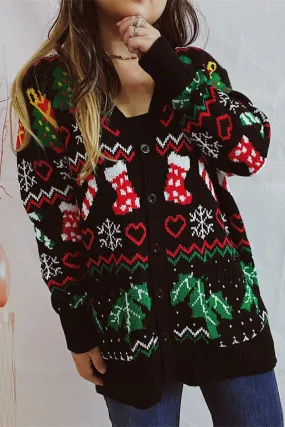 CH0296 Christmas Sweater Cardigan