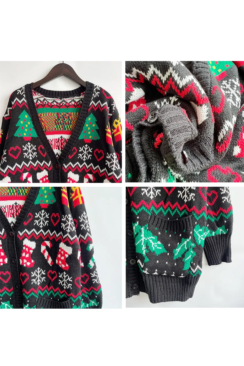 CH0296 Christmas Sweater Cardigan