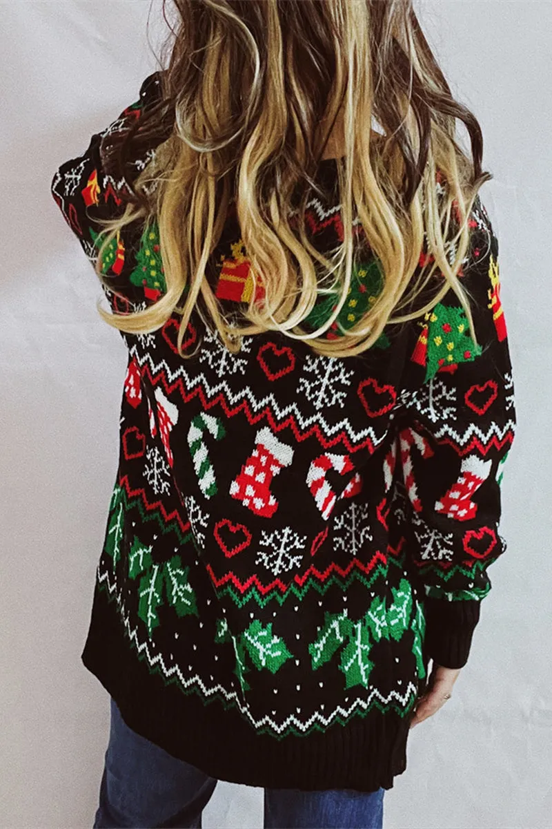 CH0296 Christmas Sweater Cardigan