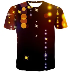 Christmas T-shirt Men Party Tshirt Printed Galaxy Tshirts Cool Short Sleeve