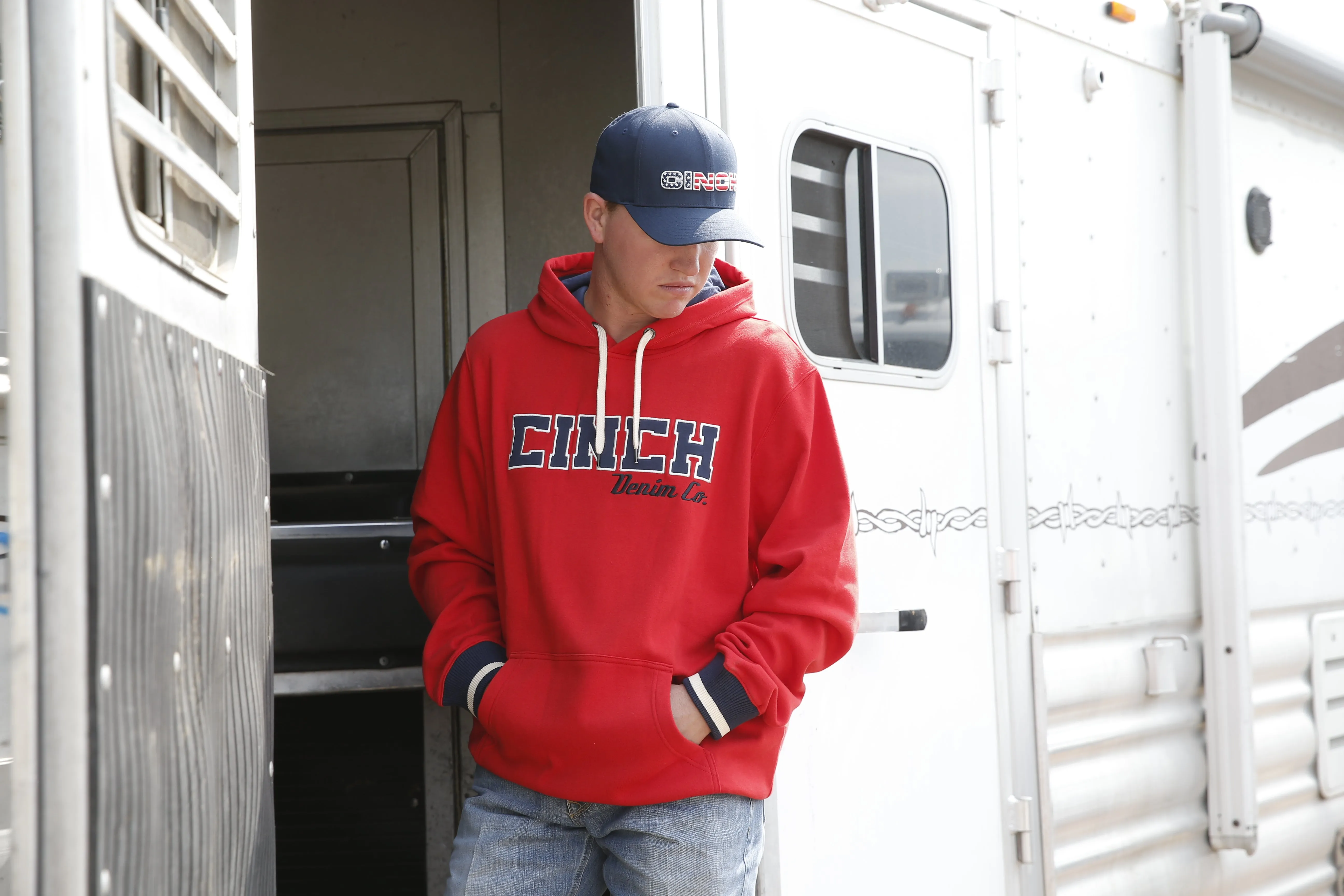 Cinch Men's Red Hoodie