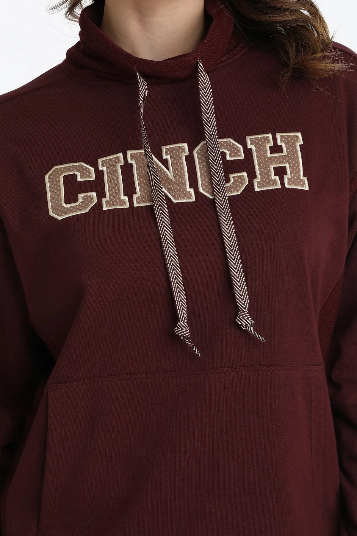 Cinch Women's Purple French Terry Hoodie