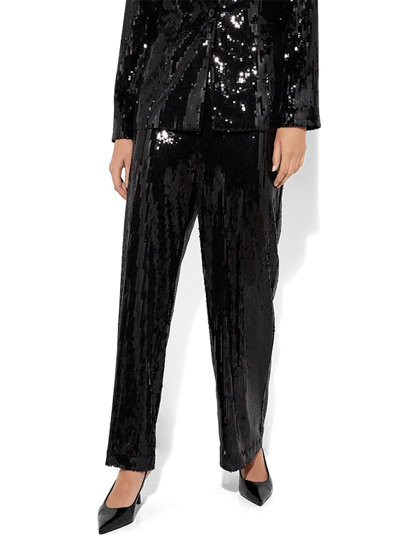 Cleo Black Sequin Pants