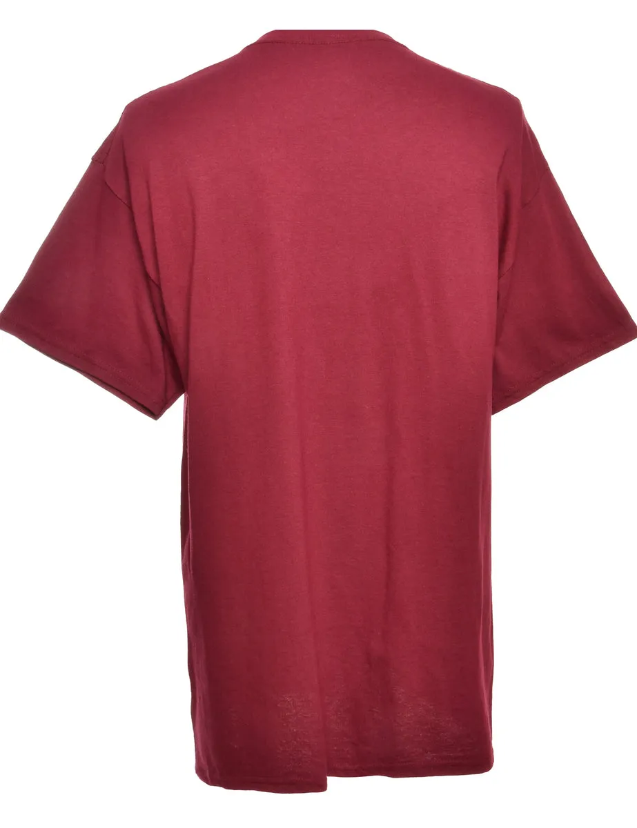 College World Series Maroon Sports T-shirt - L