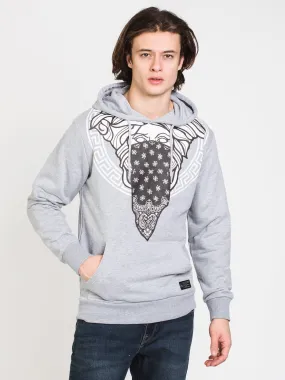 CROOKS & CASTLES BANDANA BANDUSA PULLOVER HOODIE - CLEARANCE