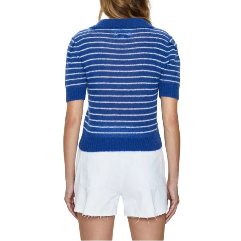 Custom Striped Short Sleeve Knit Sweater | 100% Cotton Knitwear Manufacturer