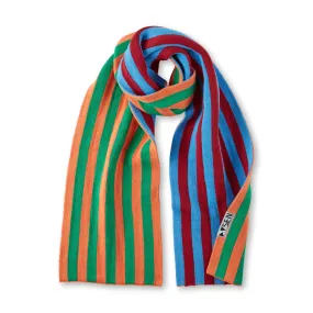 Dusen Dusen Reversible Striped Cotton Scarf - Blue/ Green