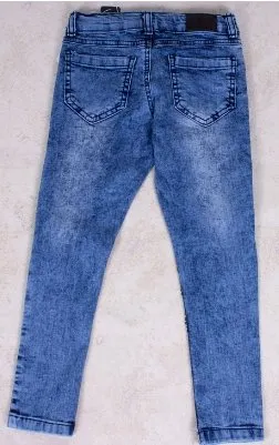 Girls' Blue Sequin Jeans