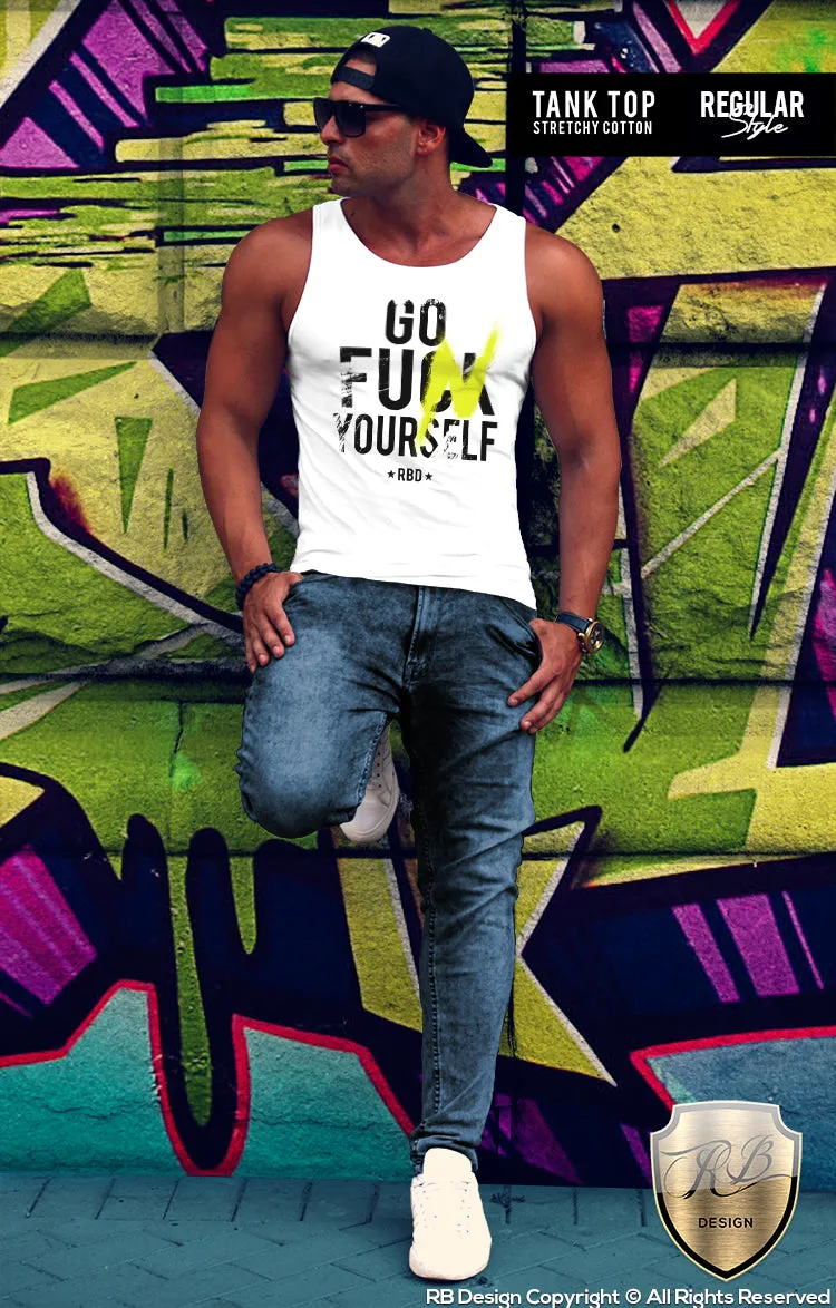 Go Fun Yourself Men's Summer Festival T-shirt Scoop Neck Tee MD805