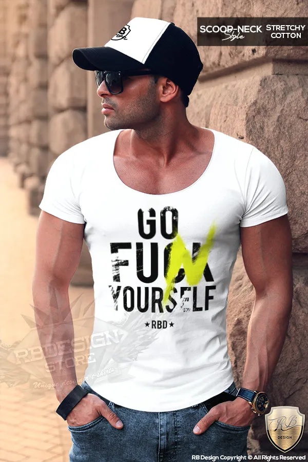 Go Fun Yourself Men's Summer Festival T-shirt Scoop Neck Tee MD805