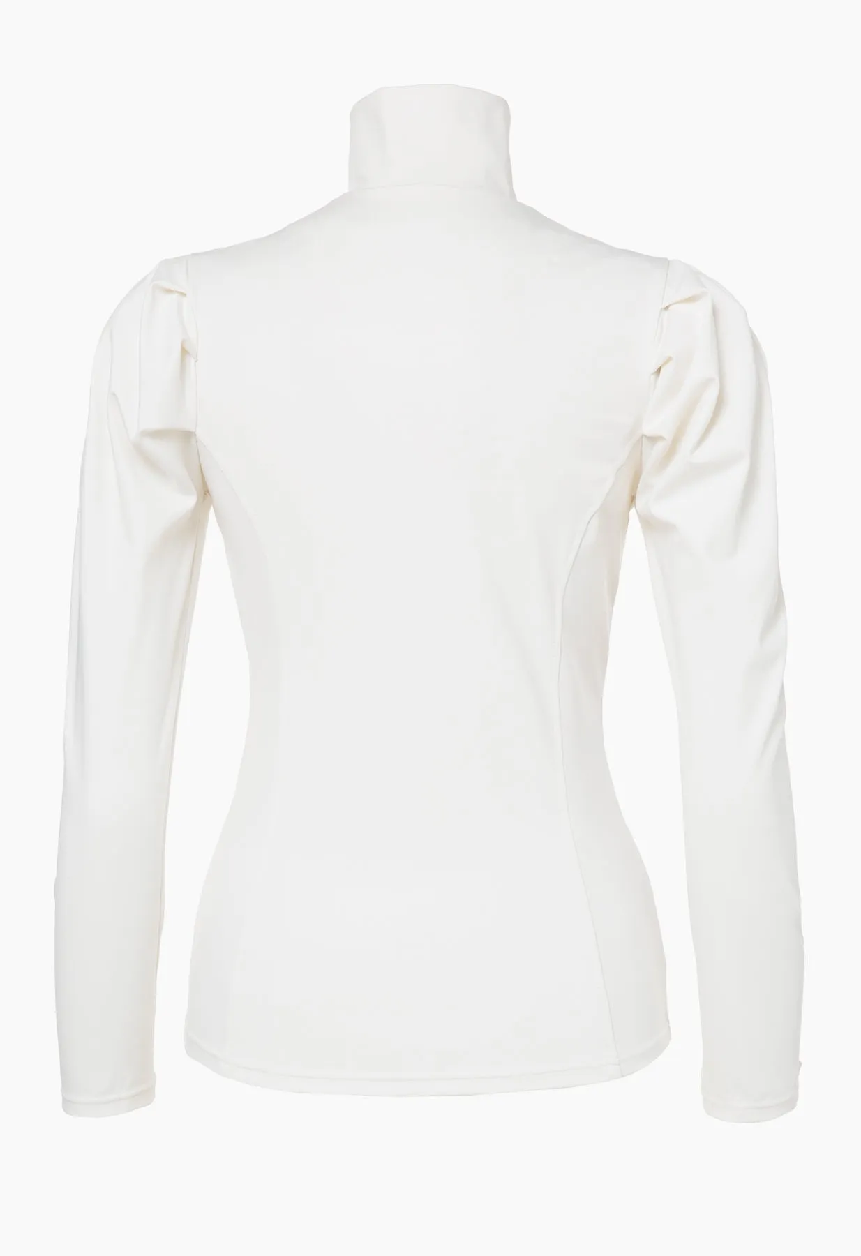 Goldbergh Louise Ski Base Layer with Puff Sleeves  in Cream