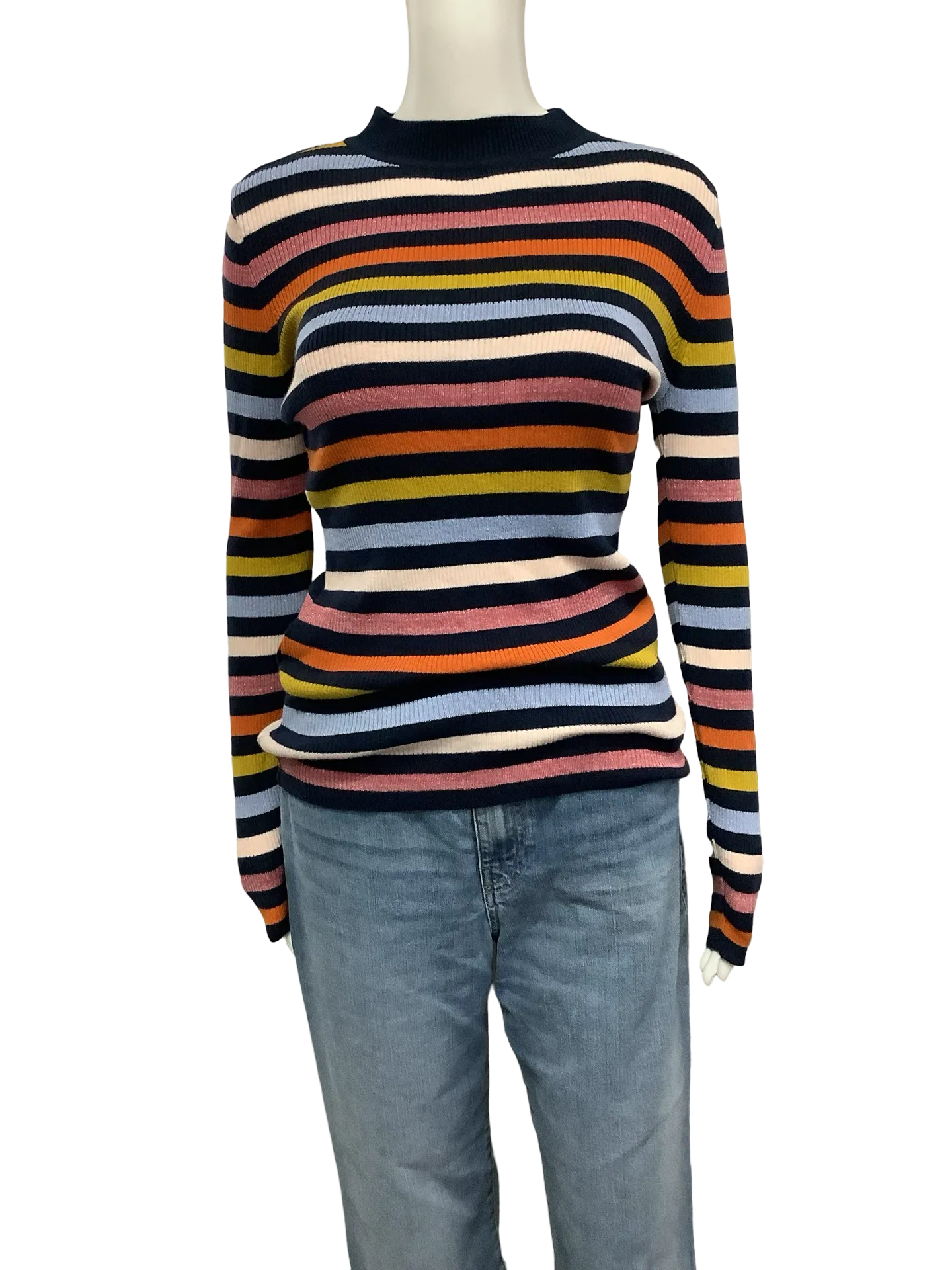 Halogen Atlantic Pacific Sweater Striped Size: S