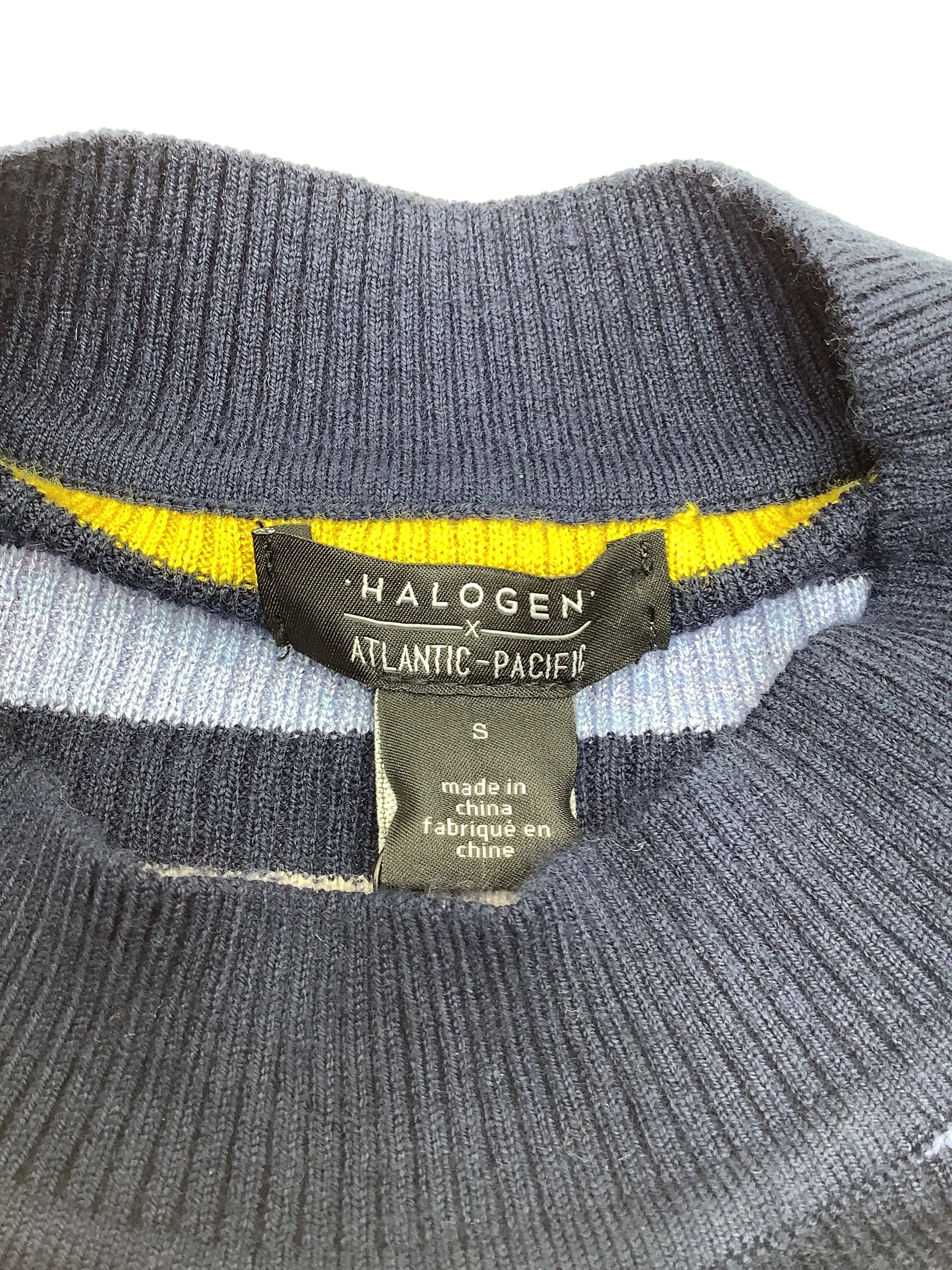 Halogen Atlantic Pacific Sweater Striped Size: S