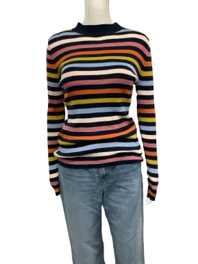 Halogen Atlantic Pacific Sweater Striped Size: S