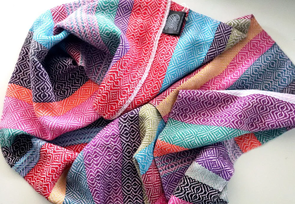 Handwoven Infinity Scarf - Fruit Tingle Allsorts